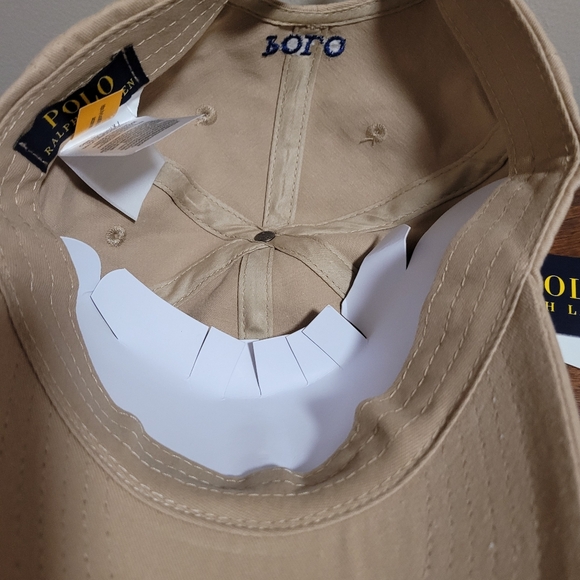 Ralph Lauren The Iconic Cotton Chino Tan Khaki Baseball Cap - Picture 10 of 10